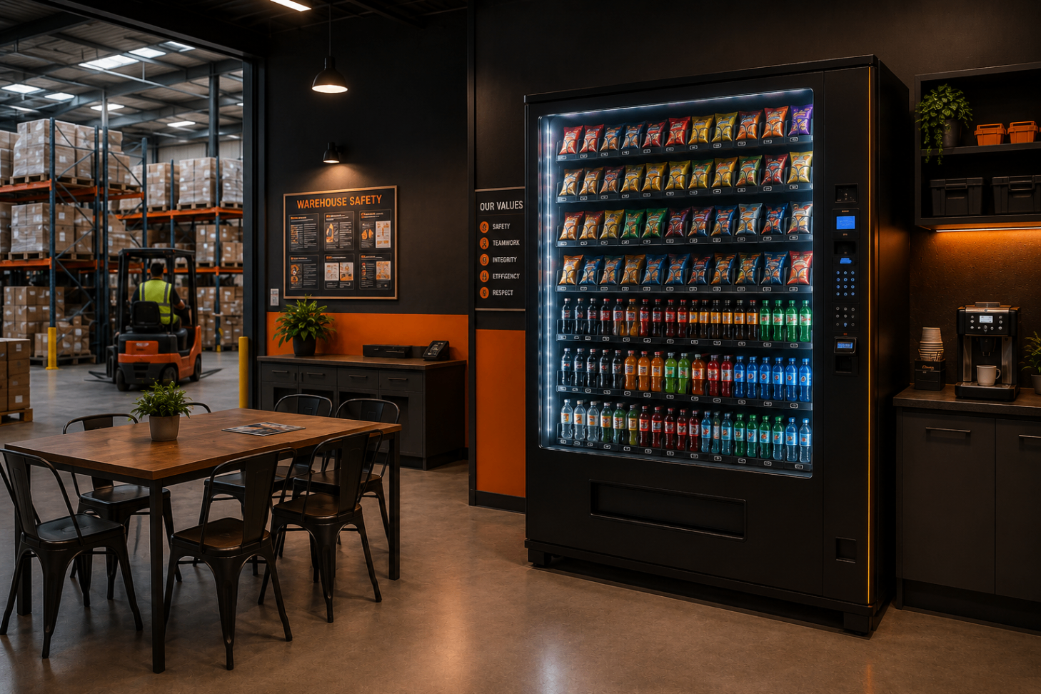 Large commercial vending machine